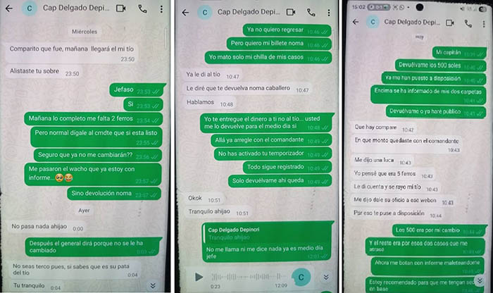Frente Policial Apurímac: comandante y capitán PNP acusados de cobrar S/ 5 mil a suboficiales para no cambiarles de puesto